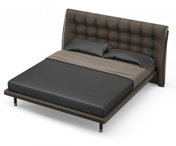 Modern Double Bed-ID:911462076