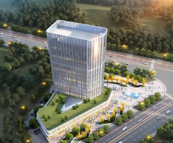 Modern Architectural Bird's-eye View Planning-ID:304198038