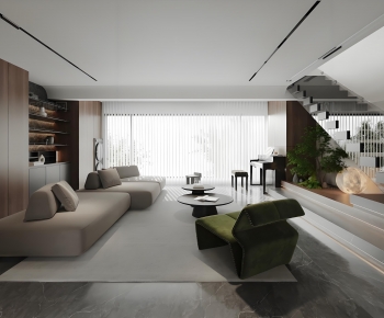 Modern A Living Room-ID:627933988