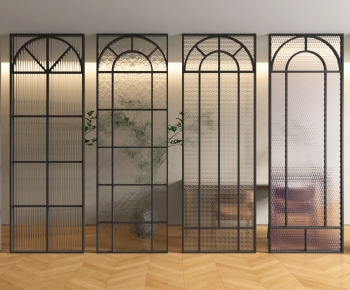 French Style Glass Screen Partition-ID:357033016