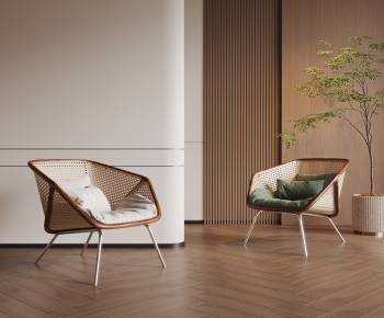 Wabi-sabi Style Lounge Chair-ID:759691004