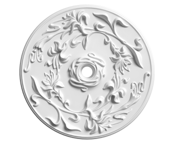 French Style Plaster Carved Top Plate-ID:979954963