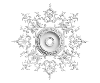 French Style Plaster Carved Top Plate-ID:229132891