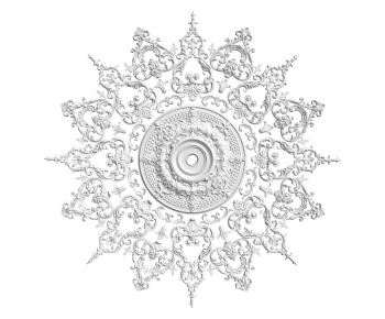 French Style Plaster Carved Top Plate-ID:949925905