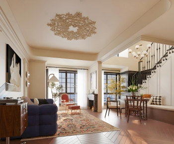 French Style A Living Room-ID:794470075