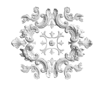 French Style Plaster Carved Top Plate-ID:775049922