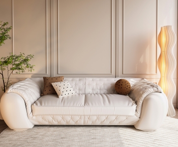 Simple European Style A Sofa For Two-ID:769587995