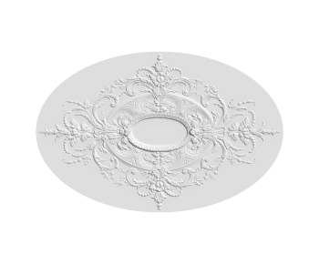 French Style Plaster Carved Top Plate-ID:226604944