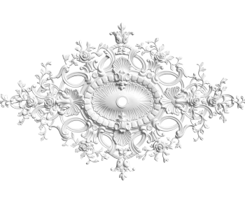 French Style Plaster Carved Top Plate-ID:826870923