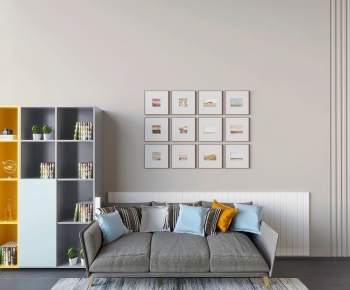 Modern Three-seat Sofa-ID:693569247