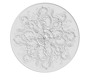 French Style Plaster Carved Top Plate-ID:943753005