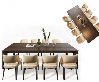 Modern Dining Table And Chairs-ID:871625901