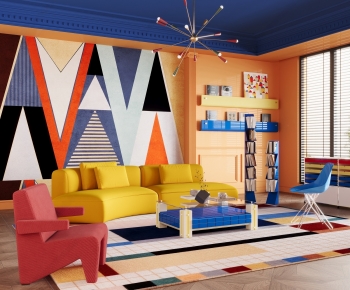 Modern A Living Room-ID:506083973