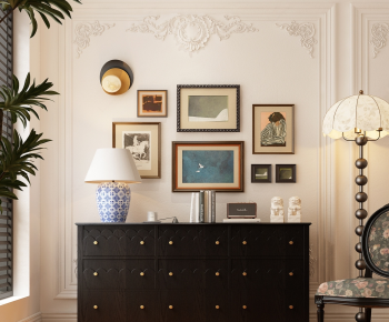 French Style Entrance Cabinet-ID:184559113