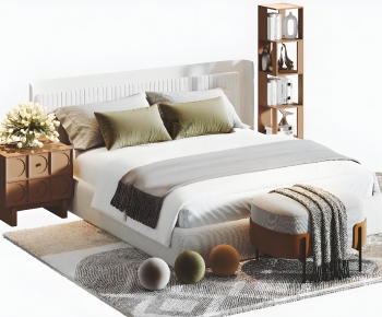 Modern Double Bed-ID:795084009