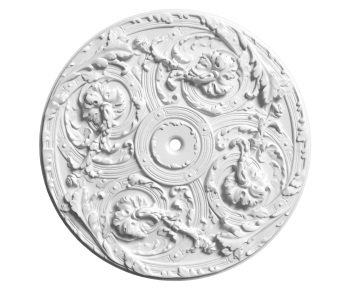 French Style Plaster Carved Top Plate-ID:167280913