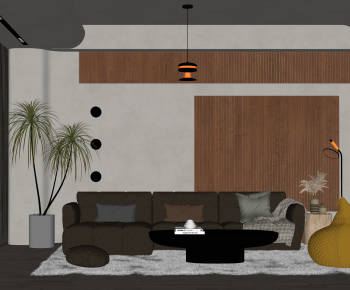 Wabi-sabi Style A Living Room-ID:520248898