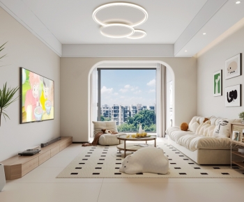 Modern A Living Room-ID:704874997