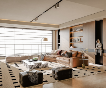 Modern A Living Room-ID:438631061