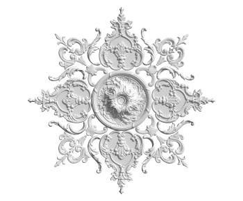 French Style Plaster Carved Top Plate-ID:540435088