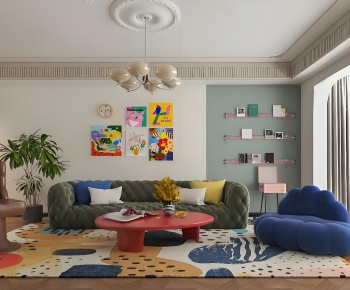 French Style A Living Room-ID:358894113