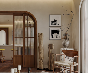 Wabi-sabi Style A Living Room-ID:175710927