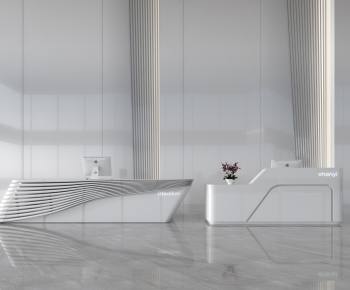 Modern Reception Desk-ID:345177899