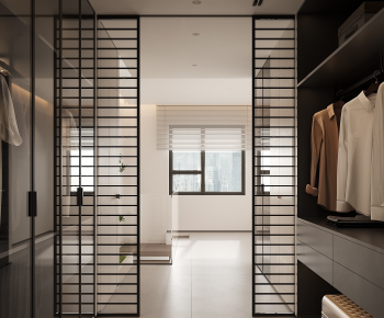 Modern Clothes Storage Area-ID:180161099
