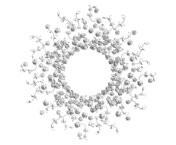 French Style Plaster Carved Top Plate-ID:718101025