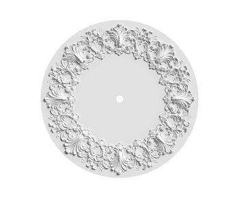 French Style Plaster Carved Top Plate-ID:851102119