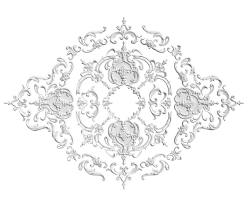 French Style Plaster Carved Top Plate-ID:301584017