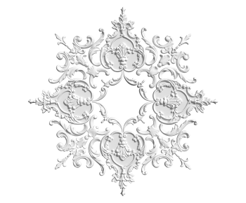 French Style Plaster Carved Top Plate-ID:232288892