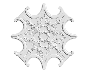 French Style Plaster Carved Top Plate-ID:683021079