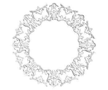 French Style Plaster Carved Top Plate-ID:801830057