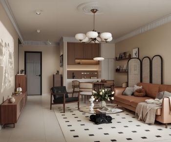 French Style A Living Room-ID:118680051