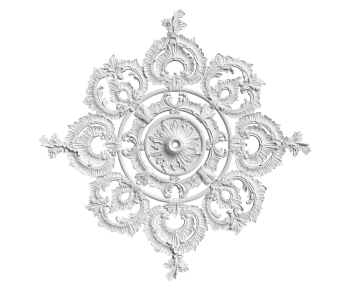 French Style Plaster Carved Top Plate-ID:797559986