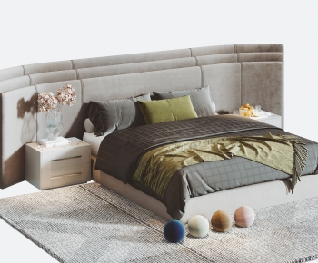 Modern Double Bed-ID:567030911