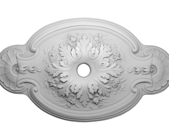French Style Plaster Carved Top Plate-ID:209709888