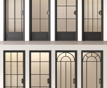 French Style Single Door-ID:370830068