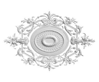 French Style Plaster Carved Top Plate-ID:823884965