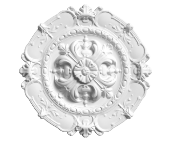 French Style Plaster Carved Top Plate-ID:578844074