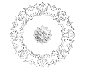 French Style Plaster Carved Top Plate-ID:901540993