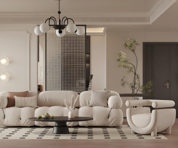 French Style A Living Room-ID:392208107