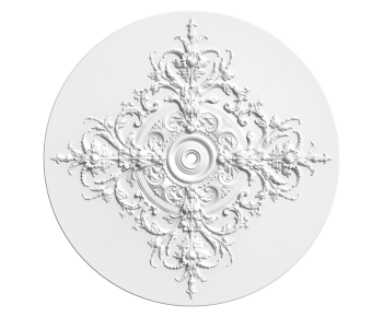 French Style Plaster Carved Top Plate-ID:255352971