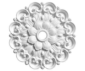 French Style Plaster Carved Top Plate-ID:114624024