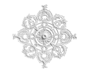 French Style Plaster Carved Top Plate-ID:987799885