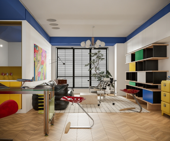 Modern A Living Room-ID:303700925