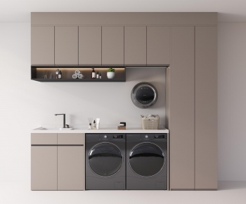 Modern Laundry Cabinet-ID:145138032