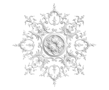 French Style Plaster Carved Top Plate-ID:465771913