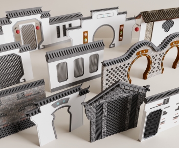 Chinese Style Landscape Wall-ID:511653906